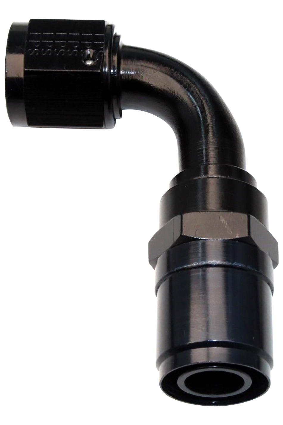 #8 Race-Rite Crimp-On Hose End 90-Degree