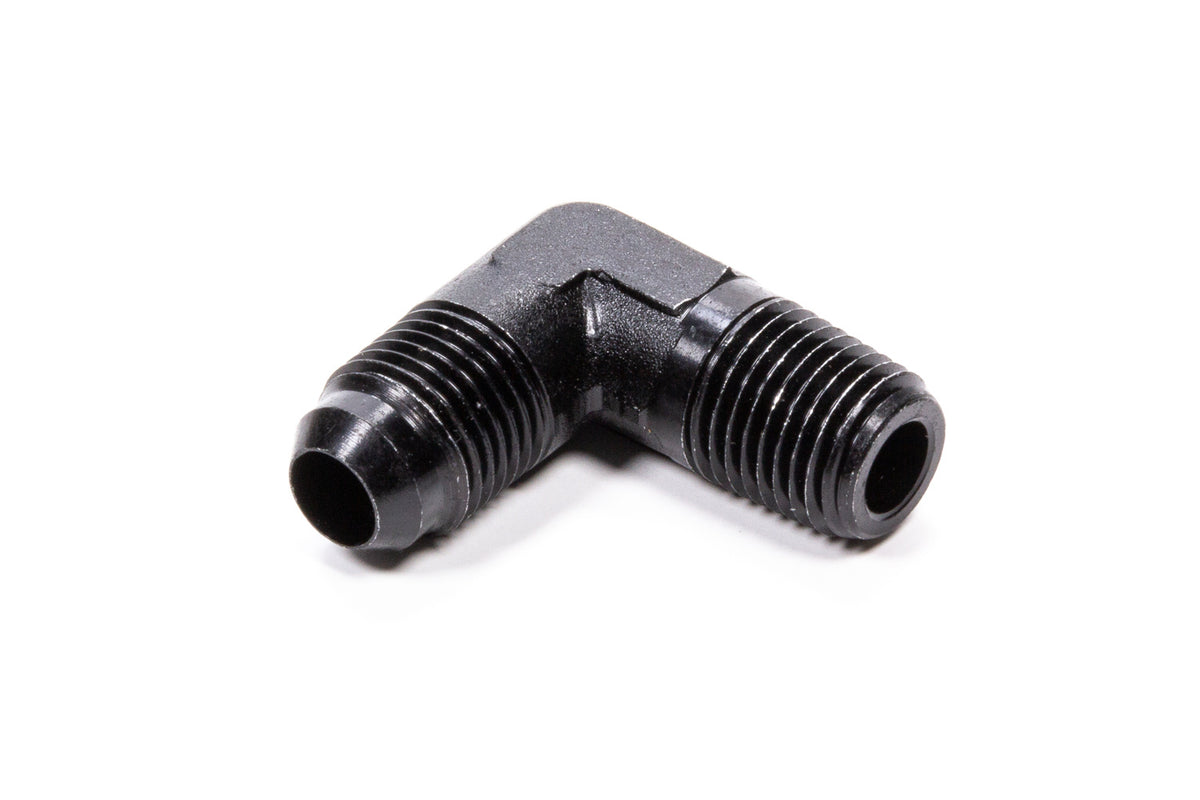 90 Deg Adapter Fitting #6 x 1/4 MPT Black