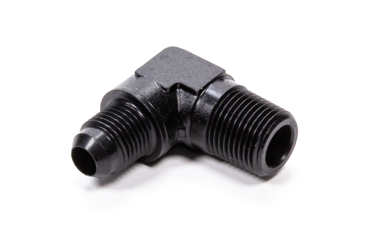 90 Deg Adapter Fitting #6 x 1/2 MPT Black