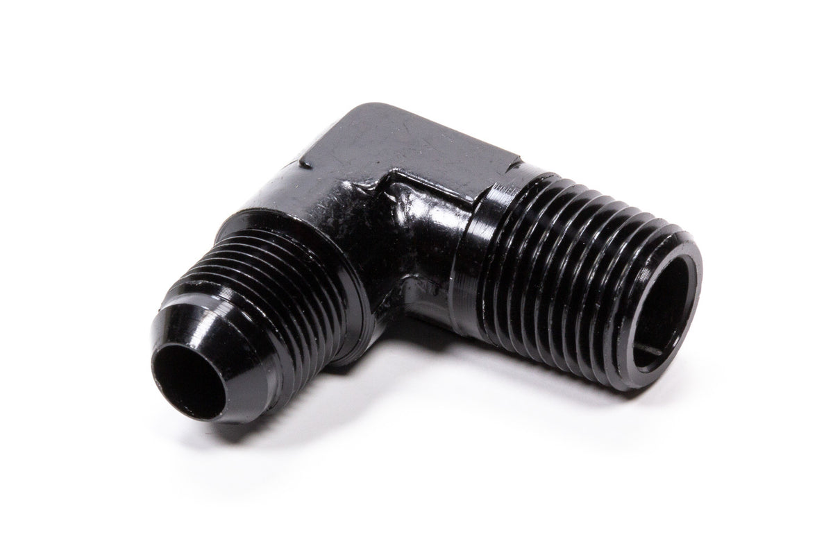 90 Deg Adapter Fitting #8 x 1/2 MPT Black