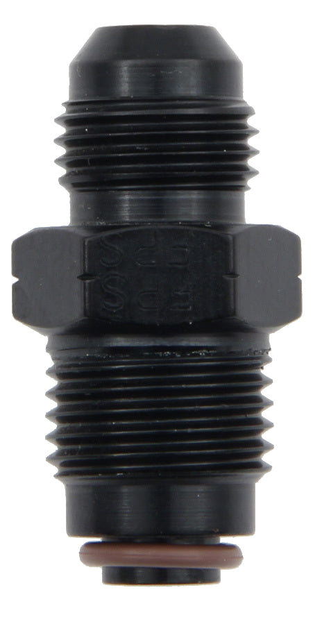 Male Adapter Fitting #6 x 16mm x 1.5 FI Black