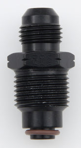 Male Adapter Fitting #6 x 18mm x 1.5 FI Black