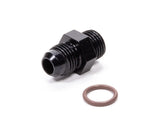 #6 x 9/16-18 (#6) Radius O-Ring Fitting Black