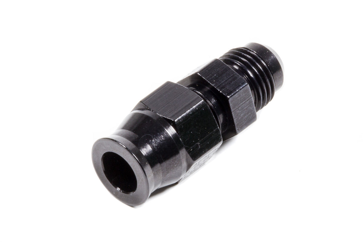 6AN Male to 3/8in Tube Adapter Fitting  Black