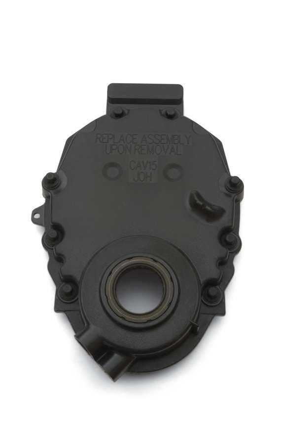 SBC Front Timing Cover - Black Plastic