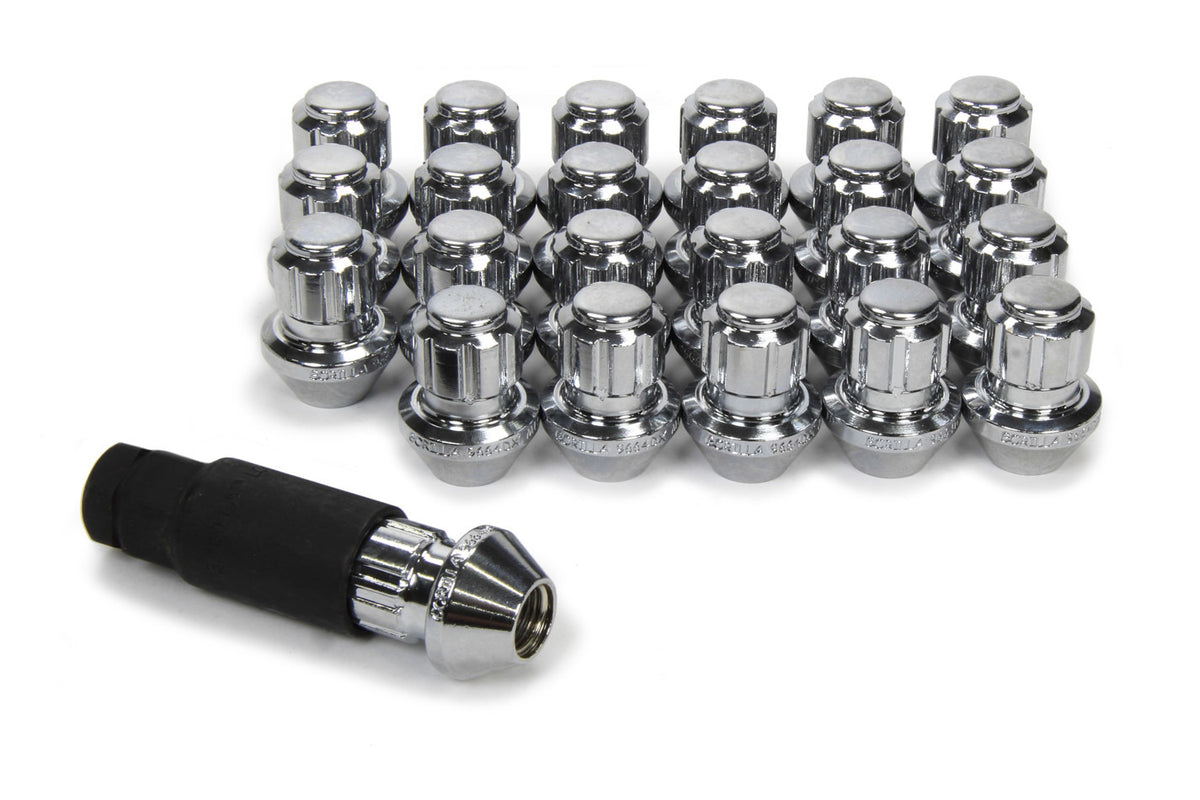 Lug Nut and Lock System 14mm x 1.50 Chrome