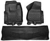 Front & 2nd Seat Floor Liners Black