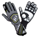 Glove Flex Grey / Yellow Small FIA / SFI 5