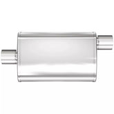 Stainless Muffler 2.5in Center In / Offset Out