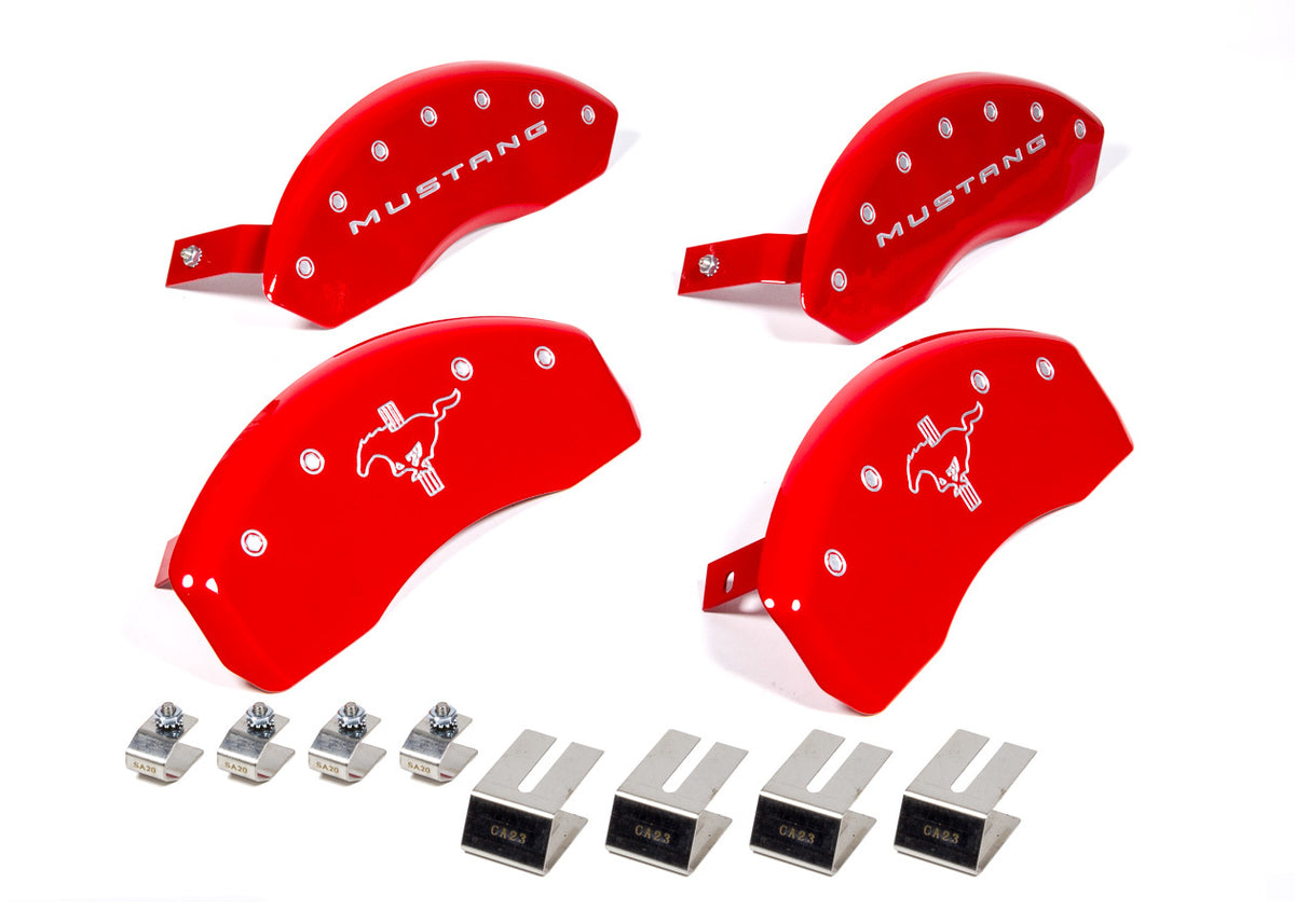 15-   Mustang Caliper Covers Red