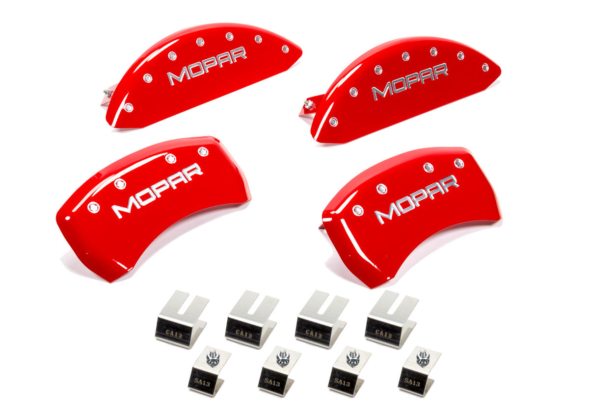 11-   Challenger Caliper Covers Red