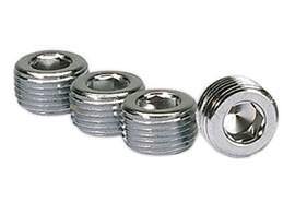 3/8in. NPT Chrome Pipe Plug 4 Per Package