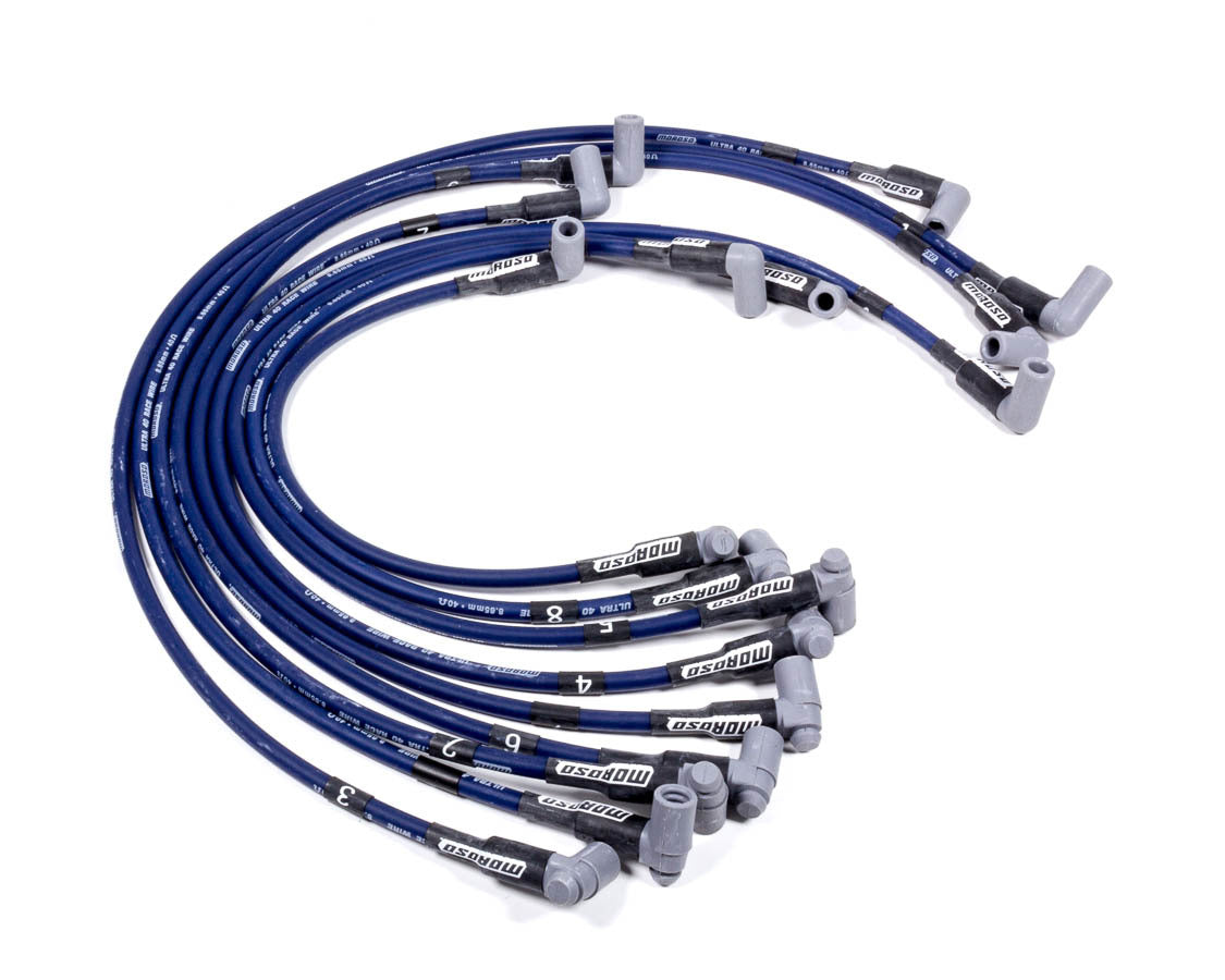 Ultra 40 Plug Wire Set SBC Sprint Car Blue