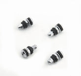 Chrome Tire Valves (4pk) Short Screw-On Mount