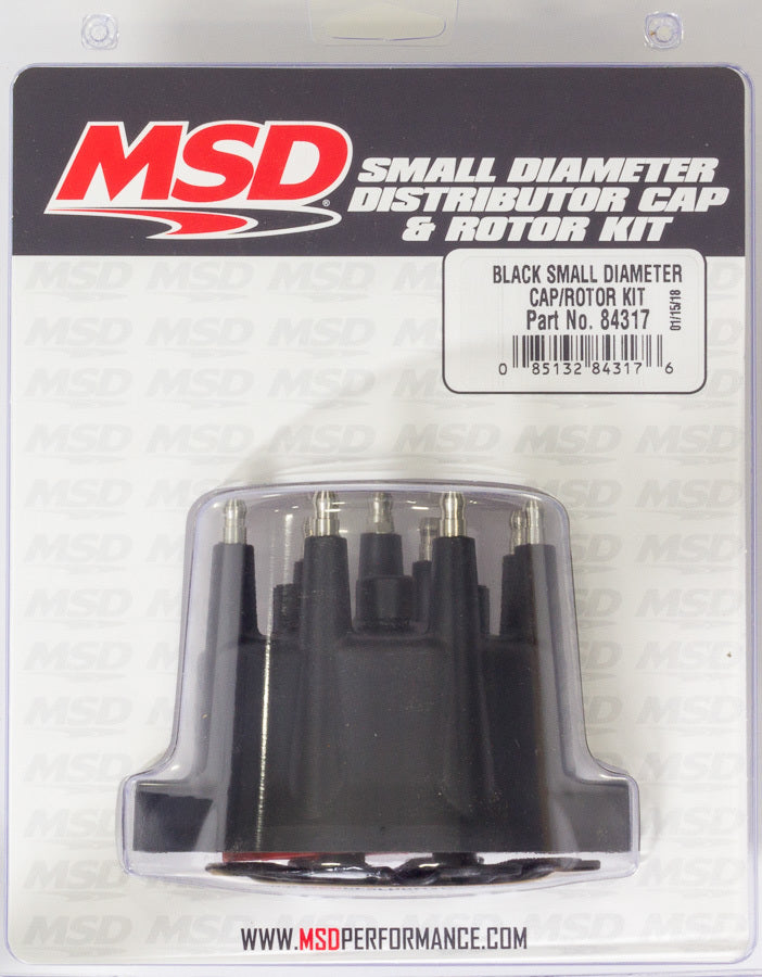 Distributor Cap & Rotor Kit Small Diameter Black