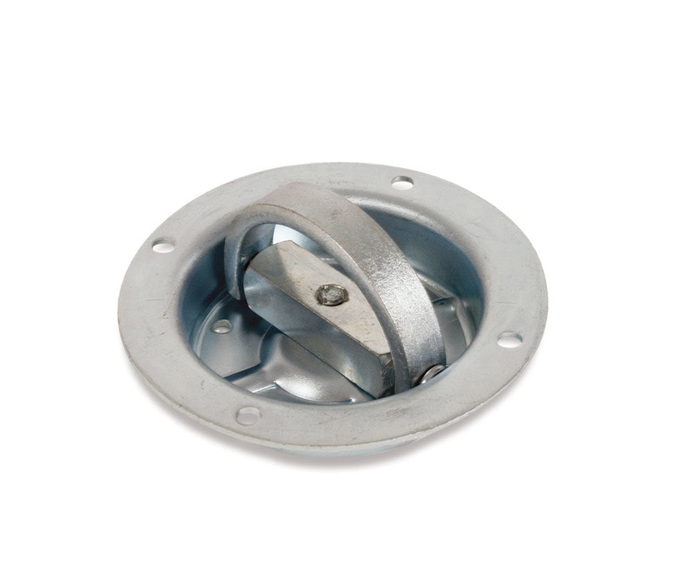 Recessed D-Ring 360 Deg Swivel Zinc