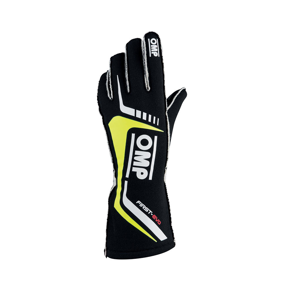 FIRST EVO GLOVES BLACK AND YELLOW MED