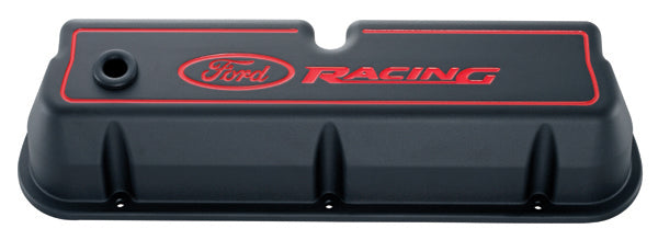 Ford Racing Aluminum Valve Covers Blk Crinkle