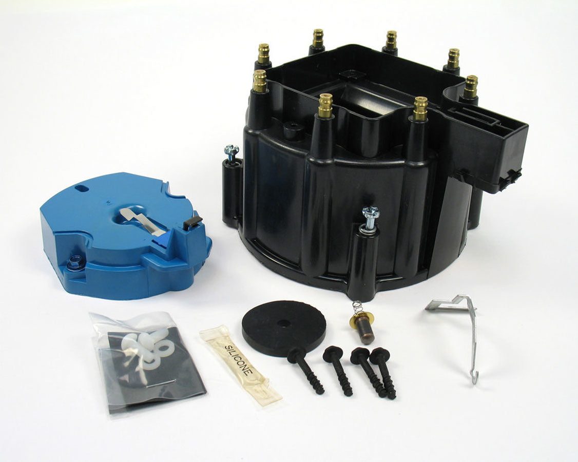 GM V8 Cap & Rotor Kit - Black