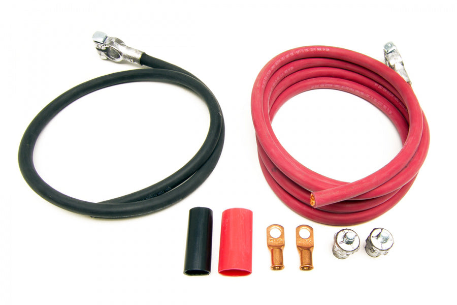 Red/Black Battery Cables 8ft Red 3ft Black