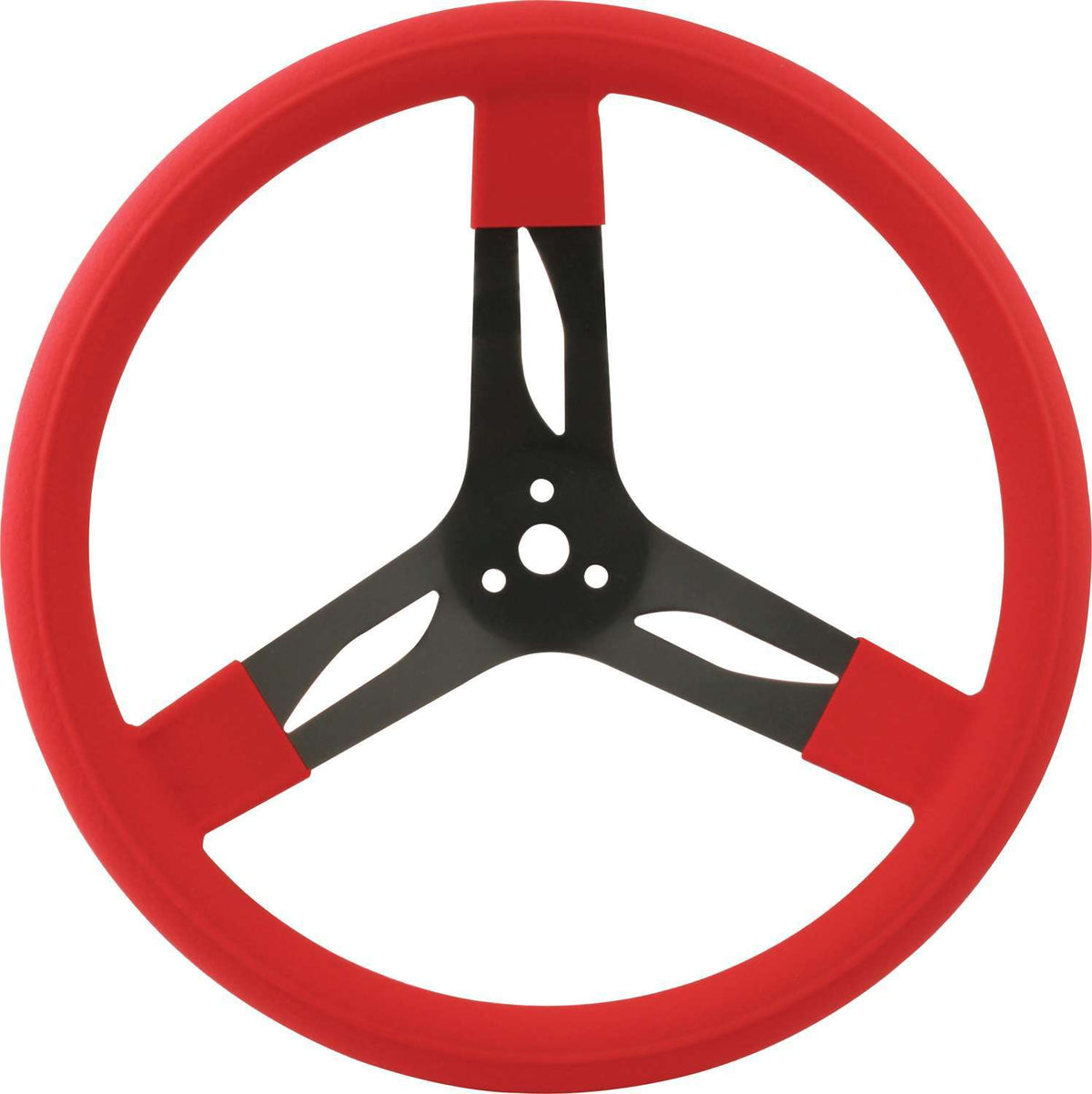 15in Steering Wheel Stl Red