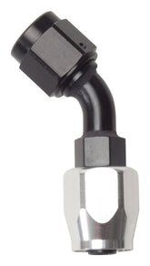 #6 45 Deg Hose End Black