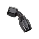 #8 45 Deg Hose End Black