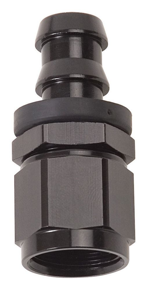 Twist-Lok Hose End #8 Str Black