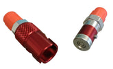 Quick Disconnect Brake Fitting Aluminum Red