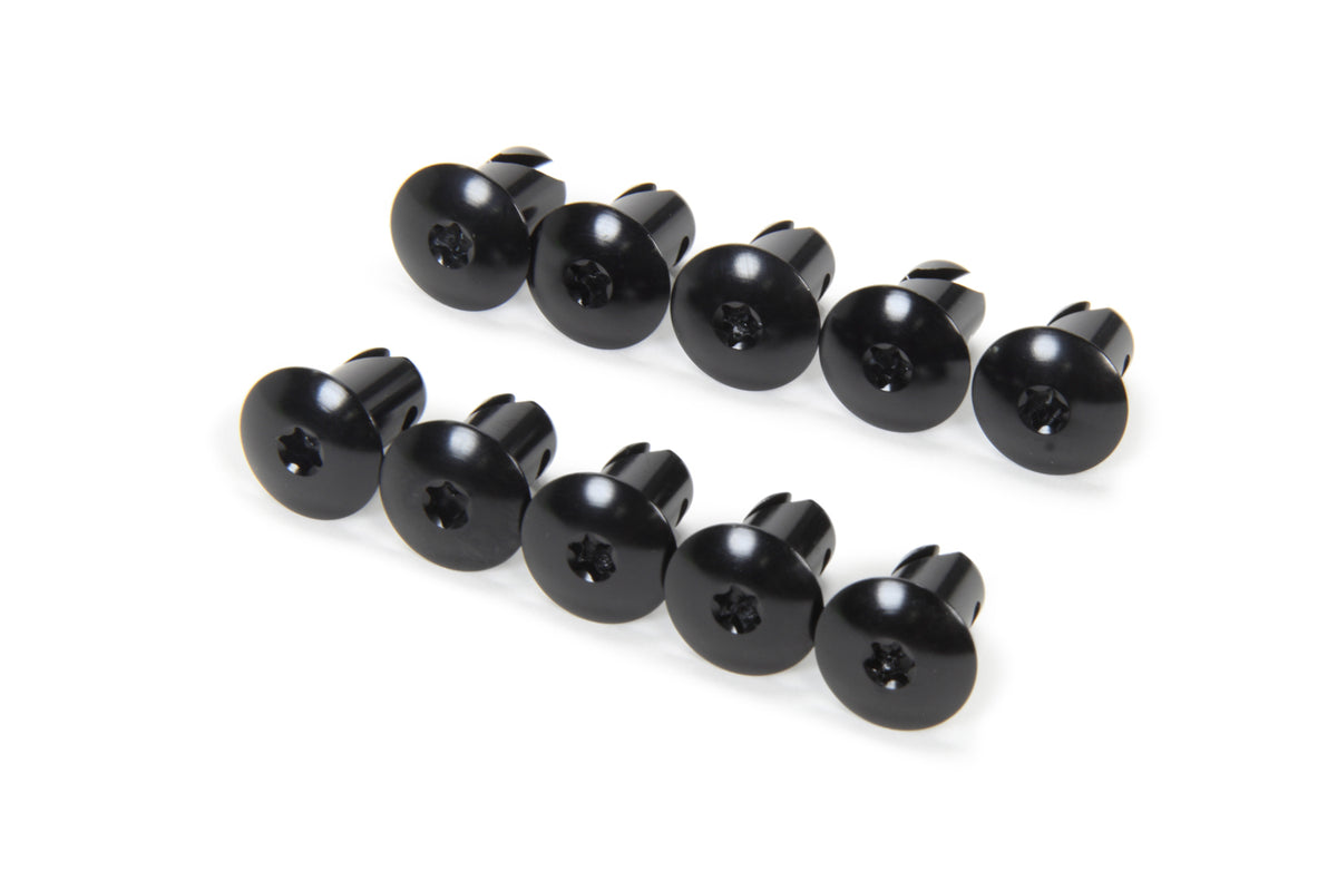 Torx Head Button Alum .550 Long Black 10pk