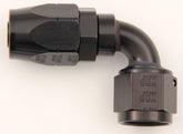 #16 90 Deg Dbl Swivel Hose End Black