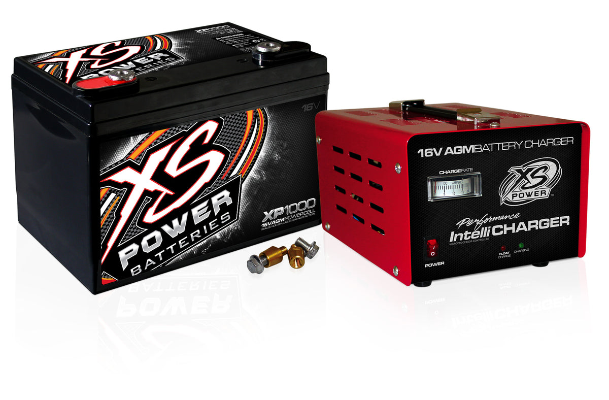 AGM Battery 16V 2 Post w/15A IntelliCharger